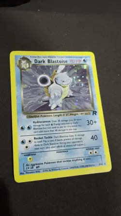 Pokemon TCG Dark Blastoise Holo Rare Card 3/82 WOTC 2000 Vintage! - Image 2