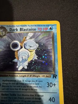 Pokemon TCG Dark Blastoise Holo Rare Card 3/82 WOTC 2000 Vintage! - Image 3