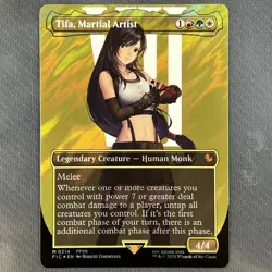 Tifa, Martial Artist 0214 Borderless Surge Foil Commander: FINAL FANTASY MTG TCG - Image 1