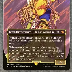 Celes, Rune Knight 209 Borderless Surge Foil Commander FINAL FANTASY English MTG - Image 3