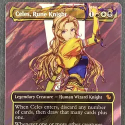 Celes, Rune Knight 209 Borderless Surge Foil Commander FINAL FANTASY English MTG - Image 4