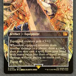 Buster Sword 0351 Borderless Foil FINAL FANTASY Cloud Magic The Gathering TCG - Image 2