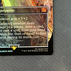 Buster Sword 0351 Borderless Foil FINAL FANTASY Cloud Magic The Gathering TCG - Image 4