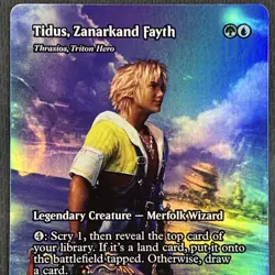 Tidus, Zanarkand Fayth Thrasios, Triton Hero Showcase Foil FINAL FANTASY MTG TCG - Image 4