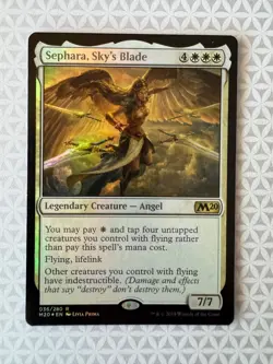 Magic the Gathering MTG Sephara Sky's Blade FOIL 036/280 M20 LP - Image 1