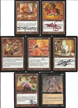 NEAR-COMPLETE MTG MERCADIAN MASQUES Set (100 RARES) with 155 SIGNED by 35 Artist - Image 1