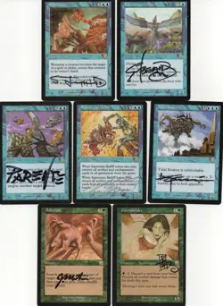 NEAR-COMPLETE MTG MERCADIAN MASQUES Set (100 RARES) with 155 SIGNED by 35 Artist - Image 3