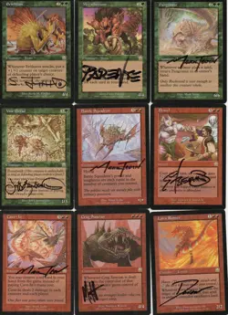 NEAR-COMPLETE MTG MERCADIAN MASQUES Set (100 RARES) with 155 SIGNED by 35 Artist - Image 4