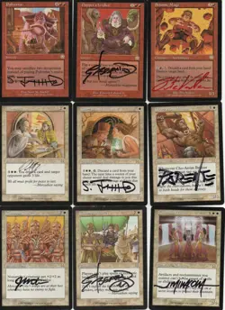NEAR-COMPLETE MTG MERCADIAN MASQUES Set (100 RARES) with 155 SIGNED by 35 Artist - Image 5
