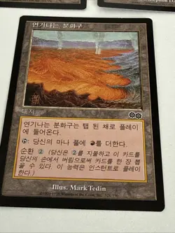 Magic The Gathering MTG Lands KOREAN Urza's Saga LP Card Lot - Image 4