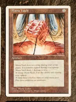 Mana Vault MTG Magic the Gathering 4th Edition NM+ High Grade! - Image 1