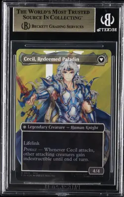 2025 MTG: FINAL FANTASY CECIL DARK KNIGHT; CECIL REDEEMED PALADIN BGS 9.5 - Image 2