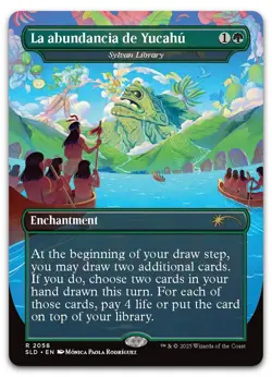 La abundancia de Yucahu - Sylvan Library #2058 NM Secret Lair Drop SLD Magic MTG - Image 1