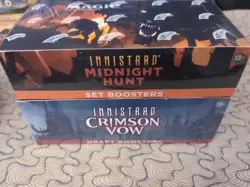 Innistrad Midnight Hunt Set Boosters And Crimson Vow Draft Boosters Sealed - Image 1