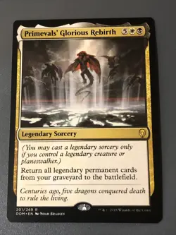Primeval’s Glorious Rebirth X1 Dominaria NM Condition See Pics Front Back - Image 1