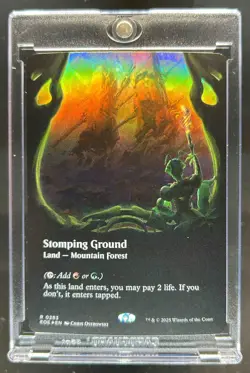 2025 Magic The Gathering Edge of Eternities Stomping Ground Borderless Rare 0283 - Image 1