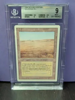 Savannah * REVISED * DUAL LAND * BGS 9 Mint (9.5/9/9.5/9) * Magic MtG Rare - Image 1