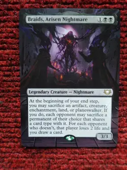 Braids Arisen Nightmare MTG Edge of Eternities Hand Painted Extended Altered Art - Image 2