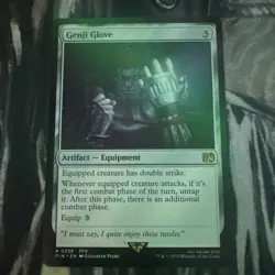 Genji Glove Artifact Equipment Final Fantasy MTG FIN Rare 0258 - Image 1
