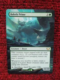 Baloth Prime MTG Edge of Eternities Commander Hand Painted Extended Altered Art - Image 2