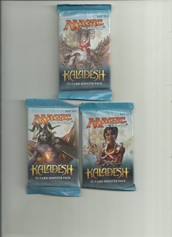 (Lot of 3) MAGIC THE GATHERING KALADESH FACTORY SEALED BOOSTER PACKS a - Image 1
