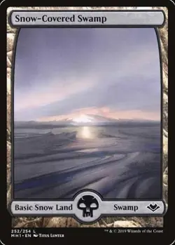 4x Snow-Covered Swamp L Modern Horizons 252 Near Mint - Image 1