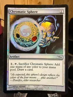 MTG Magic the Gathering Mirriodin Chromatic Sphere Foil 224 - Image 1