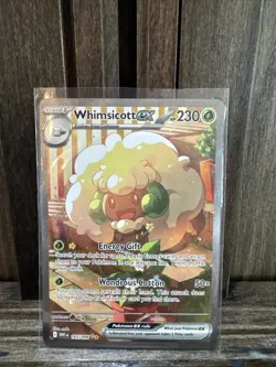 Pokemon TCG Whimsicott EX SIR Scarlet & Violet White Flare Card 165/086 NM - Image 1