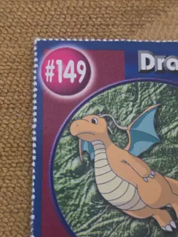 Dragonite Pokemon Poketrivia MewTwo Movie Card Burger King Vintage - Image 2