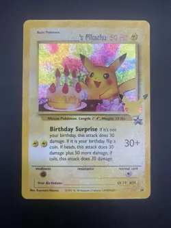 Birthday Pikachu #24 Celebrations: Classic Collection Holo Pokemon Card - Image 1