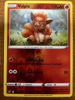 Vulpix Rebel Clash 024/192 Reverse Holo Common 2020 Pokemon TCG Near Mint - Image 1