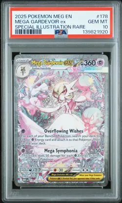 2025 POKEMON MEG EN-MEGA EVOLUTION #178 MEGA GARDEVOIR EX PSA 10 - Image 1