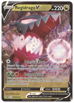 2023 Pokemon SWSH Black Star Promos Regidrago V (Jumbo Card) #SWSH281 - Image 1