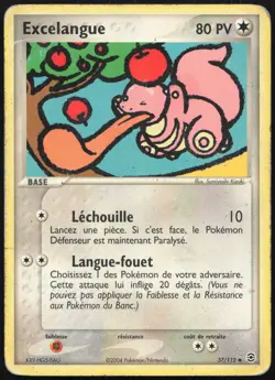 Carte Pokemon Excelangue 37/112 Rouge Feu & Vert Feuille Francais - Image 1