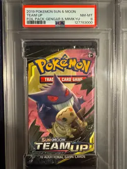 Pokemon Team Up Booster Pack Art Set PSA Sequential Grades - Image 3
