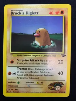 BROCK'S DIGLETT - 67/132 - GYM CHALLENGE - POKEMON CARD - LP - Image 1