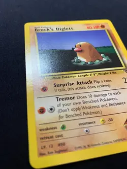 BROCK'S DIGLETT - 67/132 - GYM CHALLENGE - POKEMON CARD - LP - Image 2