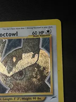 🔥Vintage 2002 Shining Noctowl 110/105 Neo Destiny Holo Secret Rare Pokemon Card - Image 3
