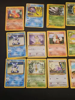 Pokemon TCG Early Sets Lot Of 16 Cards MP To HP and Some Damaged Cards - Image 2