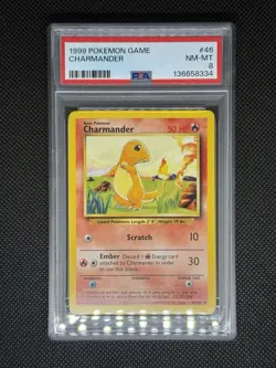 Charmander - Pokemon 1999 - 046/102 - Base Set - Regular - PSA 8 - Image 4