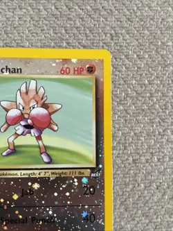 Pokemon TCG Hitmonchan WoTC Best of Game Promo #2 Reverse Holo with SWIRL LP - Image 3