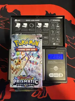 21.19g Light - Pokemon TCG S&V - Prismatic Evolution Booster Pack! Semi GOD U - Image 1