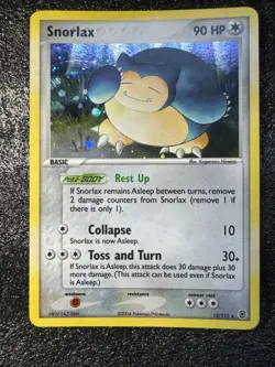 Pokemon TCG Snorlax 15/112 FireRed & LeafGreen Reverse Holo - Image 3