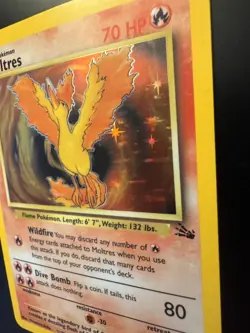 Pokemon TCG - Moltres Fossil 12/62 Holo Rare 1999 - Image 2
