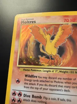 Pokemon TCG - Moltres Fossil 12/62 Holo Rare 1999 - Image 3