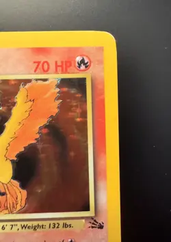 Pokemon TCG - Moltres Fossil 12/62 Holo Rare 1999 - Image 5