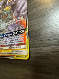 2019 Pokemon Sun & Moon Unbroken Bonds Marshadow Machamp Tag Team Holo #82/214 - Image 5