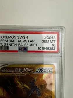 2023 POKEMON SWSH CROWN ZENITH #GG68 FULL ART/ORIGIN FORME DIALGA VSTAR PSA 10 - Image 4
