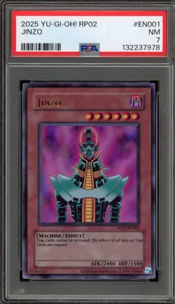 Yu-Gi-Oh! Jinzo 2025 Retro Pk. 2 RP02-EN001 PSA 7 - Image 1