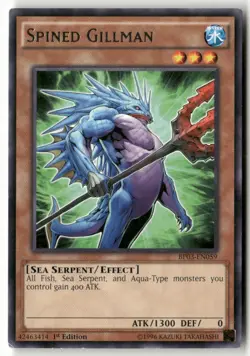 #BP03-EN059 - Spined Gillman - Rare,1st Ed WB1 R Lightly played - Image 1